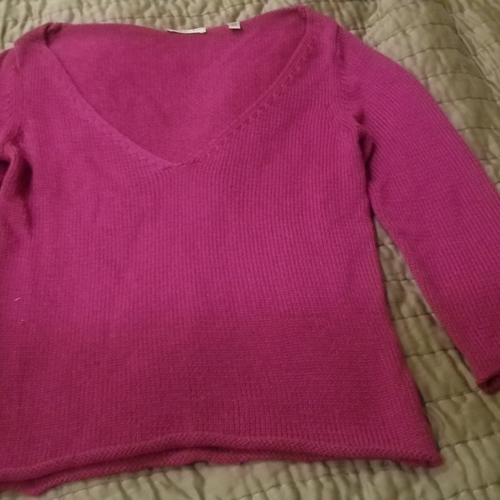 Vintage Tahari Hot Pink Sweater